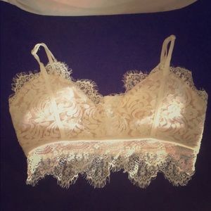 White lace bralette